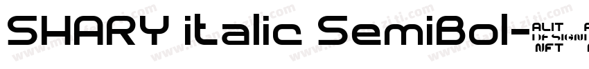 SHARY italic SemiBol字体转换